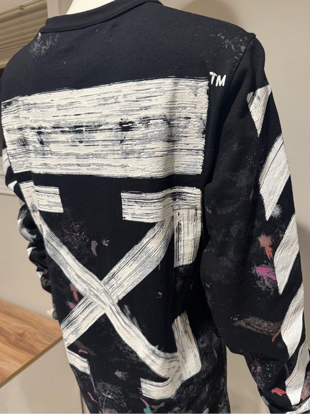 Off-White Galaxy Brushed Arrows Long Sleeve Tee FW17 Virgil Abloh S - Picture 12 of 14